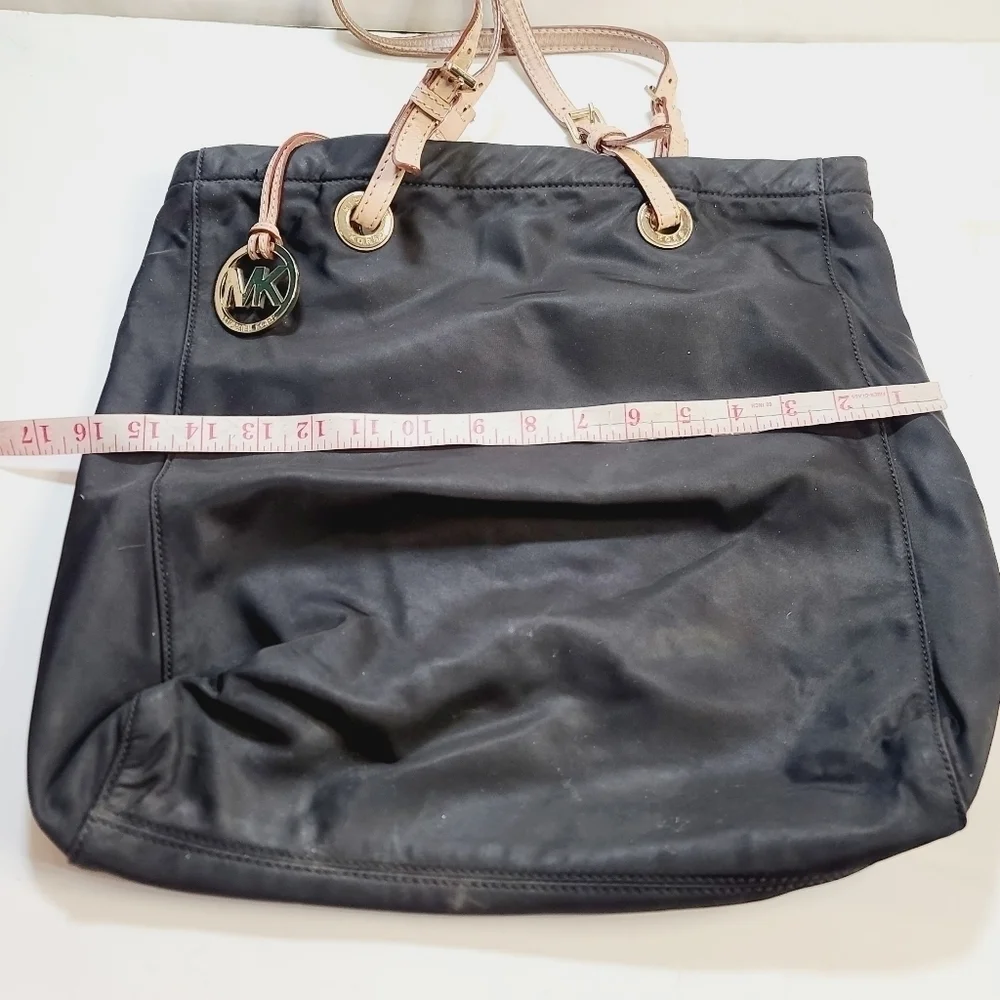 Michael Kors Black North South Nylon Tote Purse